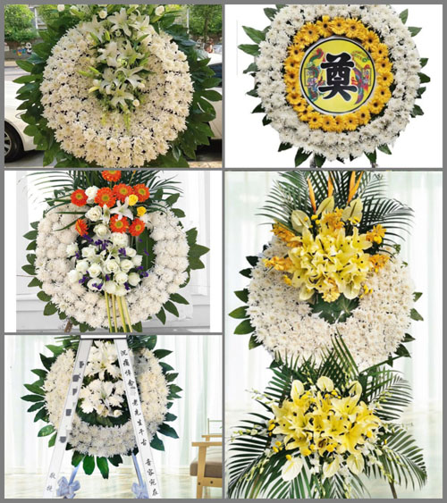 湖南常德武陵区白鹤山乡双寿村花圈速递